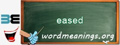 WordMeaning blackboard for eased